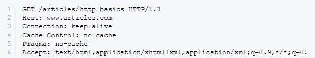 HTTP Protocol GET Message